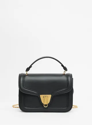 Marvin Twist Small Leather Crossbody Bag