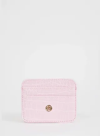 Faux Leather Card Holder