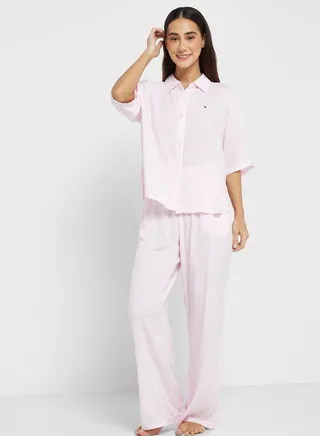 Button Down Shirt & Pyjama Set