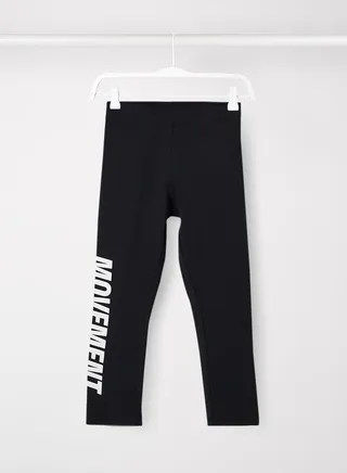 Girls Slogan Leggings