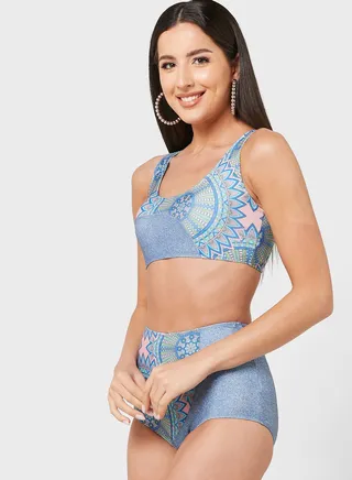 Printed Bikini Set