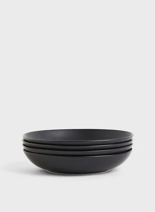 4-Pack Deep Porcelain Plates