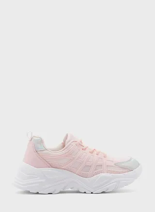 Iridescent Patch Sneaker