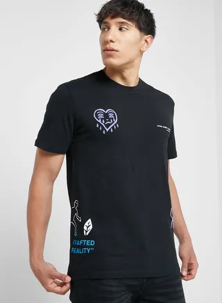 Graphic Crew Neck T-Shirt
