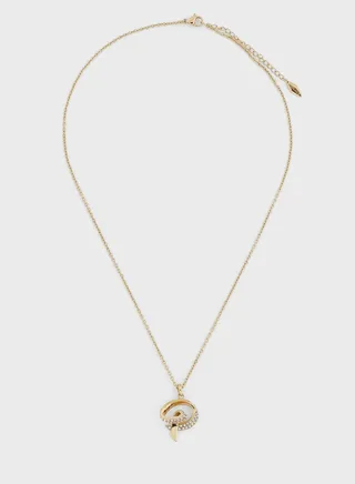 Stainless Steel Necklace With Crystals