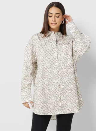 Button Down Printed Shirt