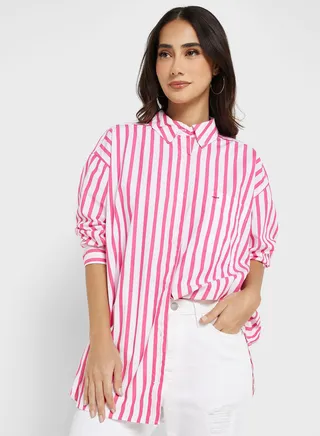 Striped Button Down Shirt