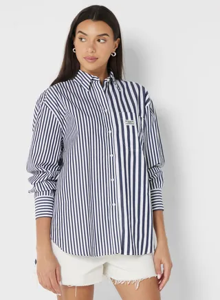 Striped Pocket Detail Shirt