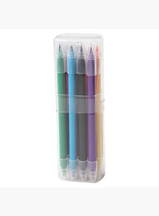 Water-based Brush Pen Set, 12 Colors, Multicolor