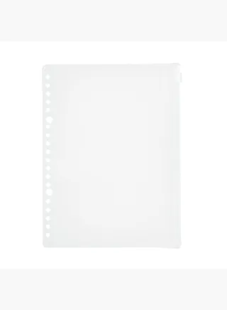 Eva Case with Zipper for Binder, 20 Holes, A5, Clear
