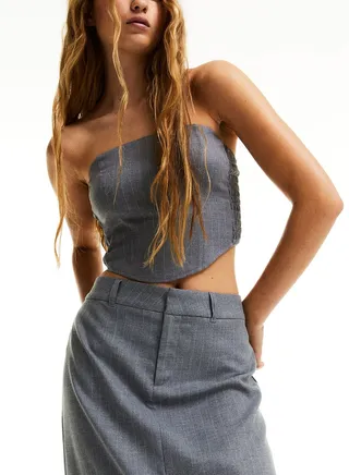 Ruched Detail Corset Top