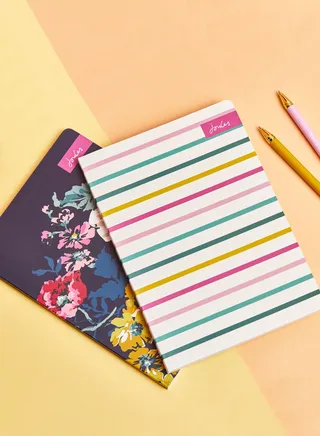 Set Of 2 A5 Floral Notebooks