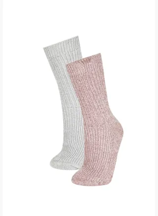 2 Pack Woman High Cut Socks