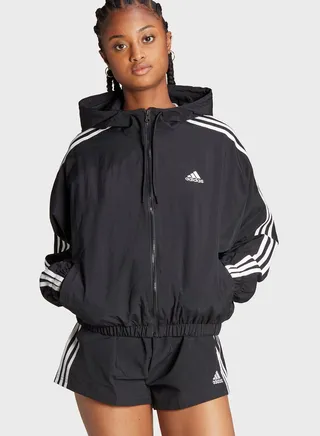 Essentials 3-Stripes Woven Windbreaker