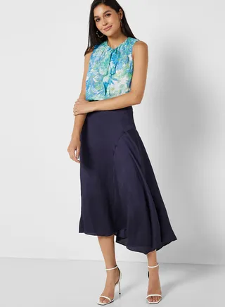 High Waist Ruffle Skirt
