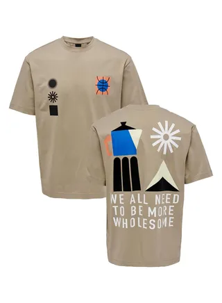 Graphic Printed Crew Neck T-Shirt