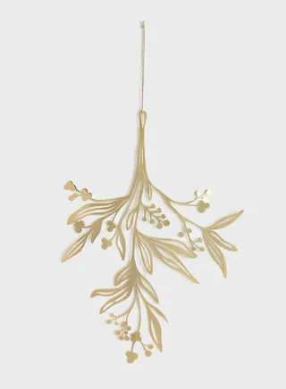 Metal Mistletoe Ornament