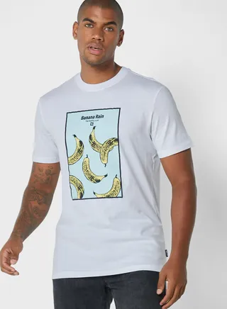 Casual Printed Crew Neck T-Shirt