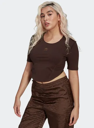 Trefoil Cropped T-Shirt