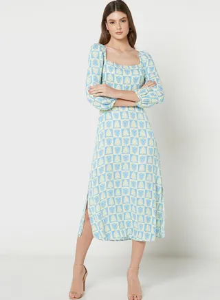 Shell Printed Dress