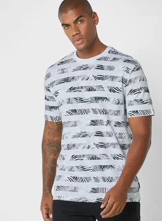 Casual Printed Crew Neck T-Shirt