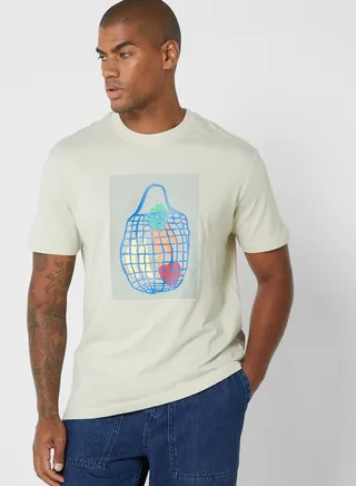 Casual Printed Crew Neck T-Shirt