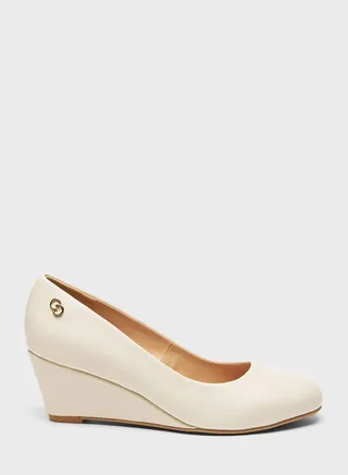 Low Heel Plain Pumps
