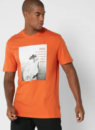 Casual Printed Crew Neck T-Shirt