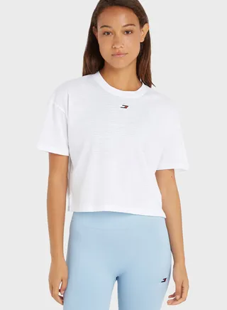 Essentials Cropped Relaxed Fit T-Shirt