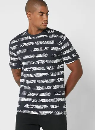 Casual Printed Crew Neck T-Shirt