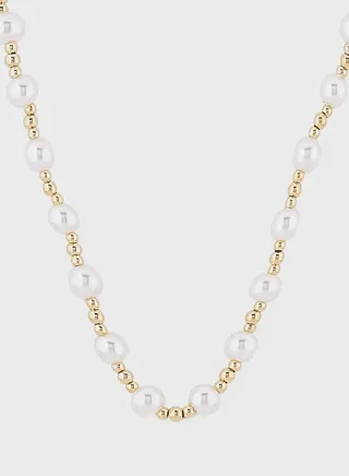 Dainty Pearl Chain Necklace