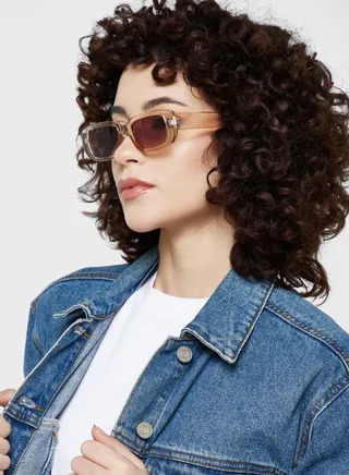 Rectangular Len Sunglasses