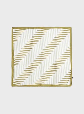 Stripe Print Silky Scarf