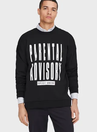 Slogan Relaxed Sweatshirt