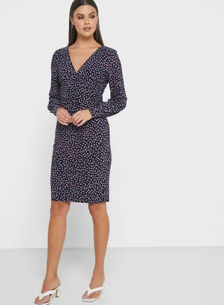 Sydnie Side Tie Wrap Dress