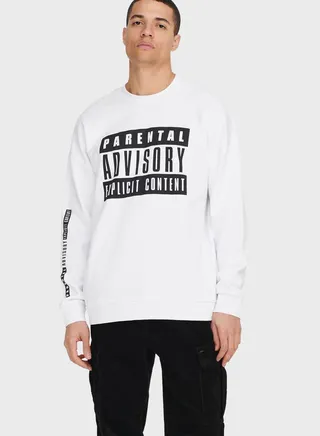 Slogan Relaxed Sweatshirt