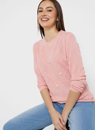 Bobble Knit Sweater