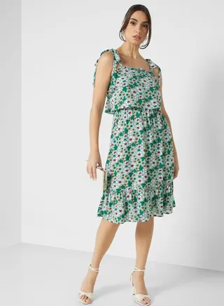 Ditsy Print Dress