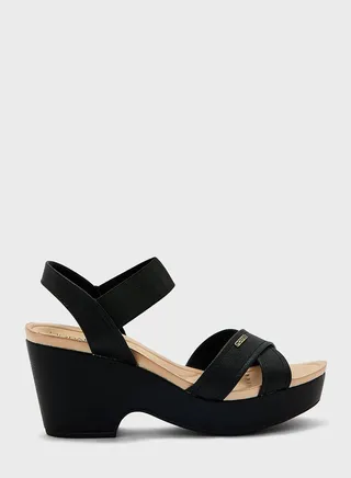 Ankle Strap Mid Heel Sandals
