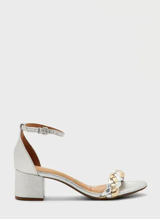 Ankle Strap Mid Heel Sandals