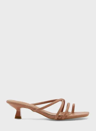 Strappy Toe Post Mule Sandal