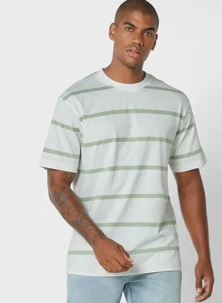 Striped Crew Neck T-Shirt