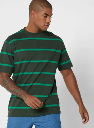 Striped Crew Neck T-Shirt