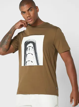 Graphic Crew Neck T-Shirt