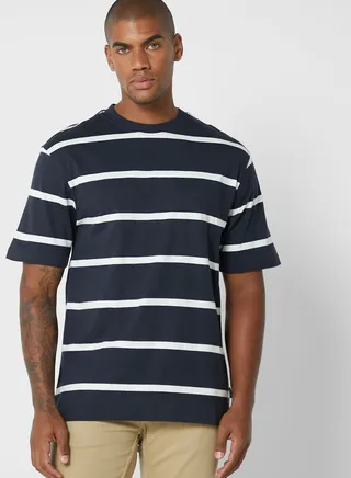 Striped Crew Neck T-Shirt