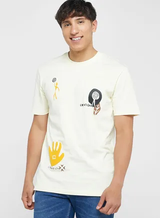Graphic Crew Neck T-Shirt