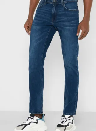 Rinse Wash Straight Fit Jeans
