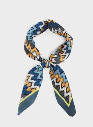 Aztec Print Silky Scarf