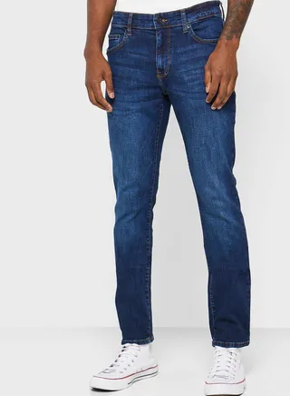 Light Wash Slim Fit Jeans