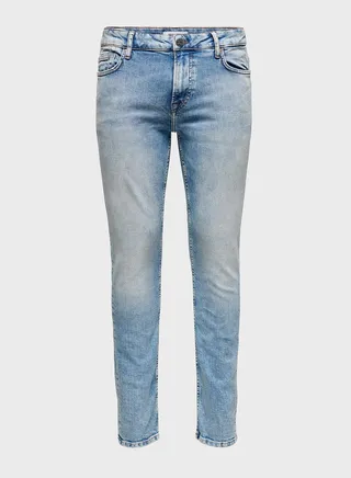 Light Wash Slim Fit Jeans